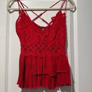 Free People Lace Top